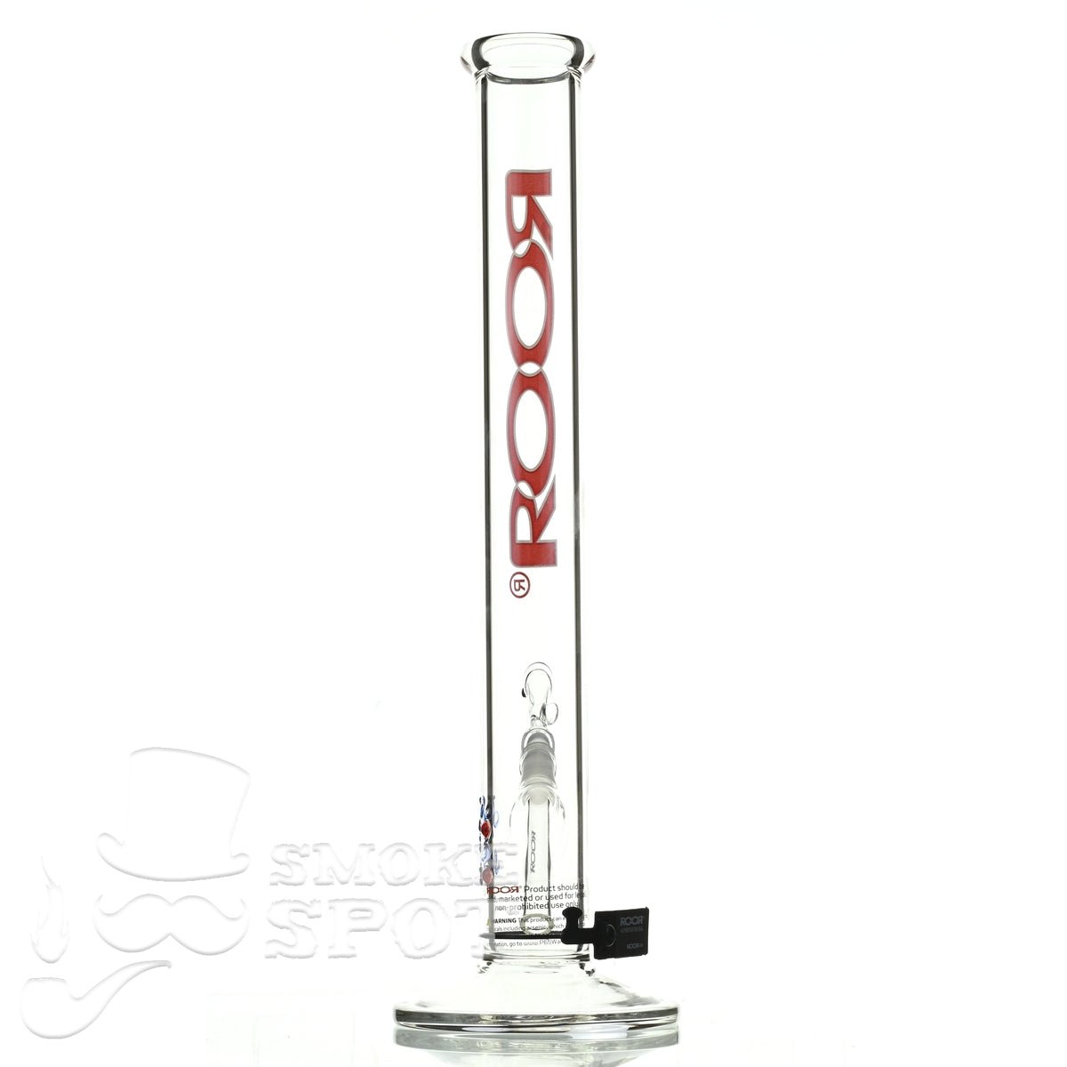 Roor Straight Tube 18 inch P-D red white - Smoke Spot Smoke Shop