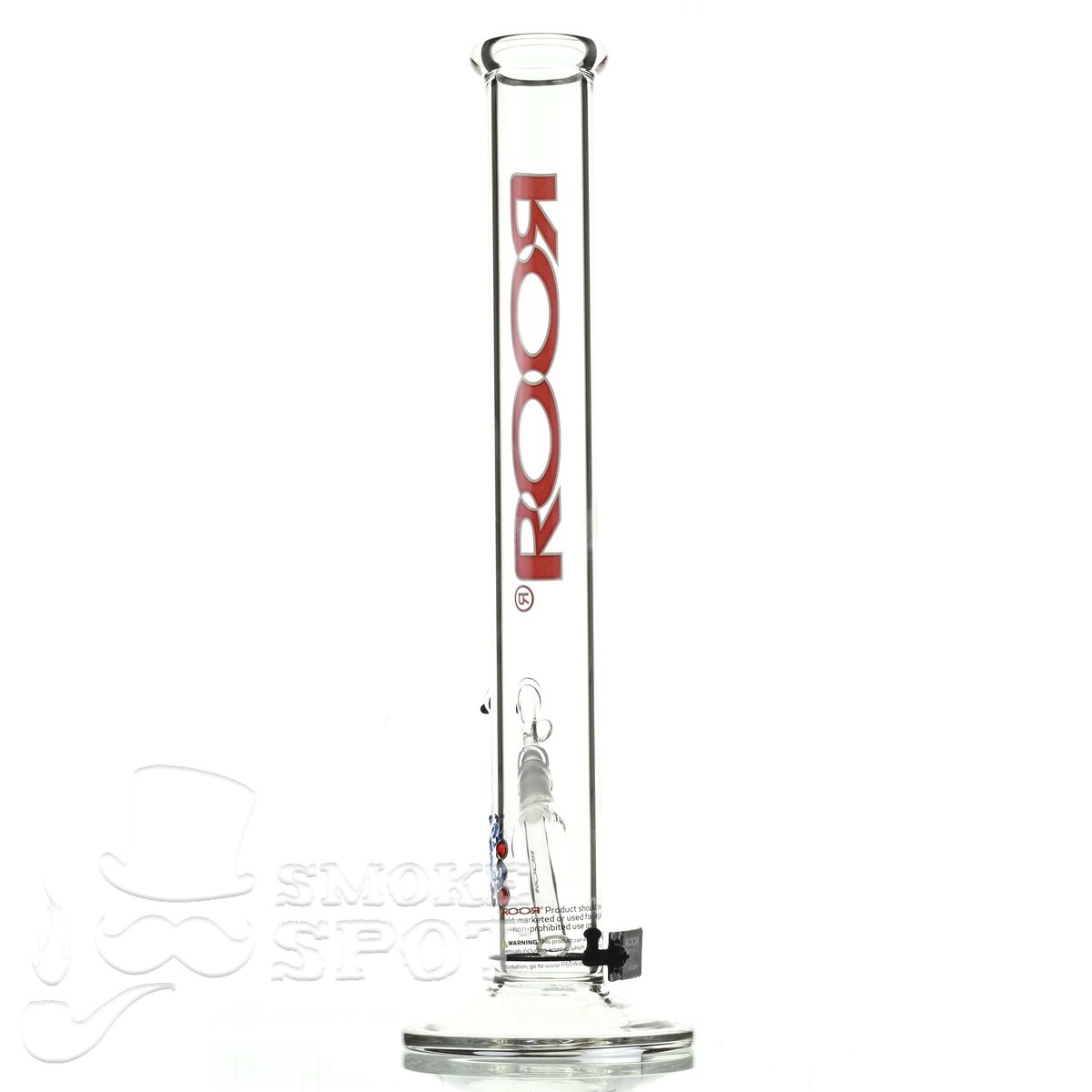 Roor Straight Tube 18 inch P-D red white - Smoke Spot Smoke Shop