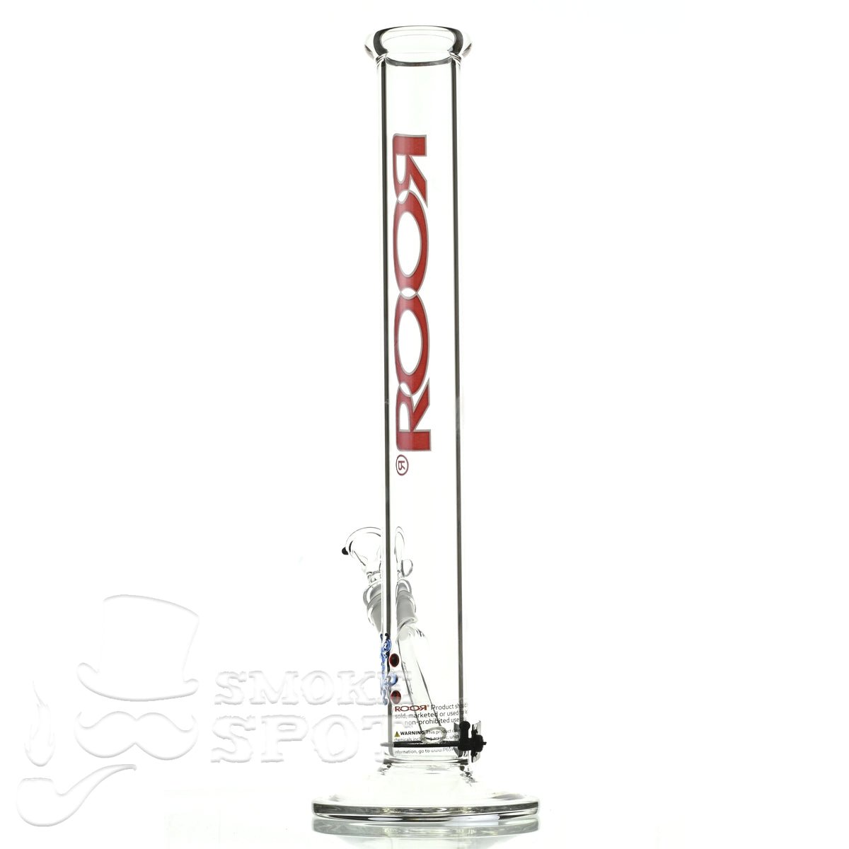 Roor Straight Tube 18 inch P-D red white - Smoke Spot Smoke Shop