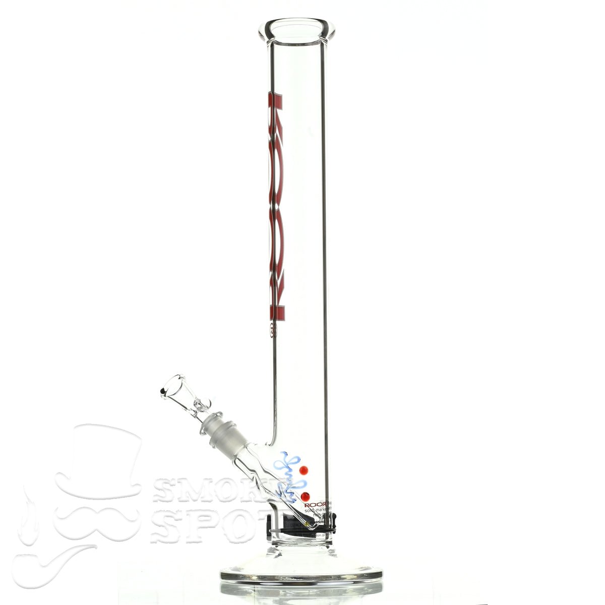 Roor Straight Tube 18 inch P-D red white - Smoke Spot Smoke Shop