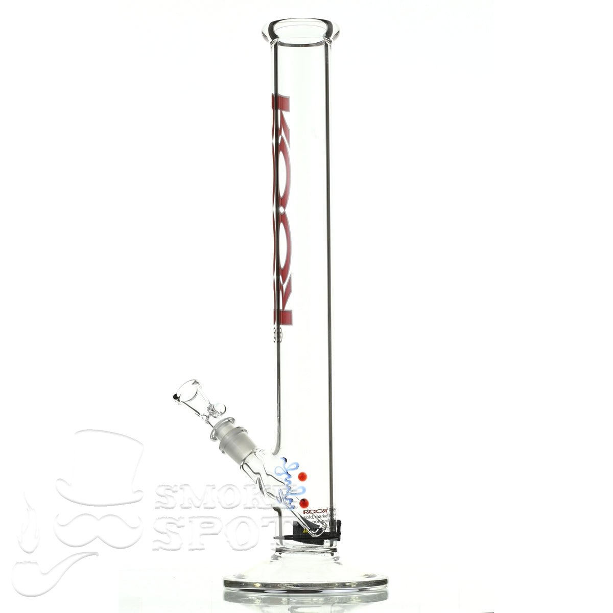 Roor Straight Tube 18 inch P-D red white - Smoke Spot Smoke Shop