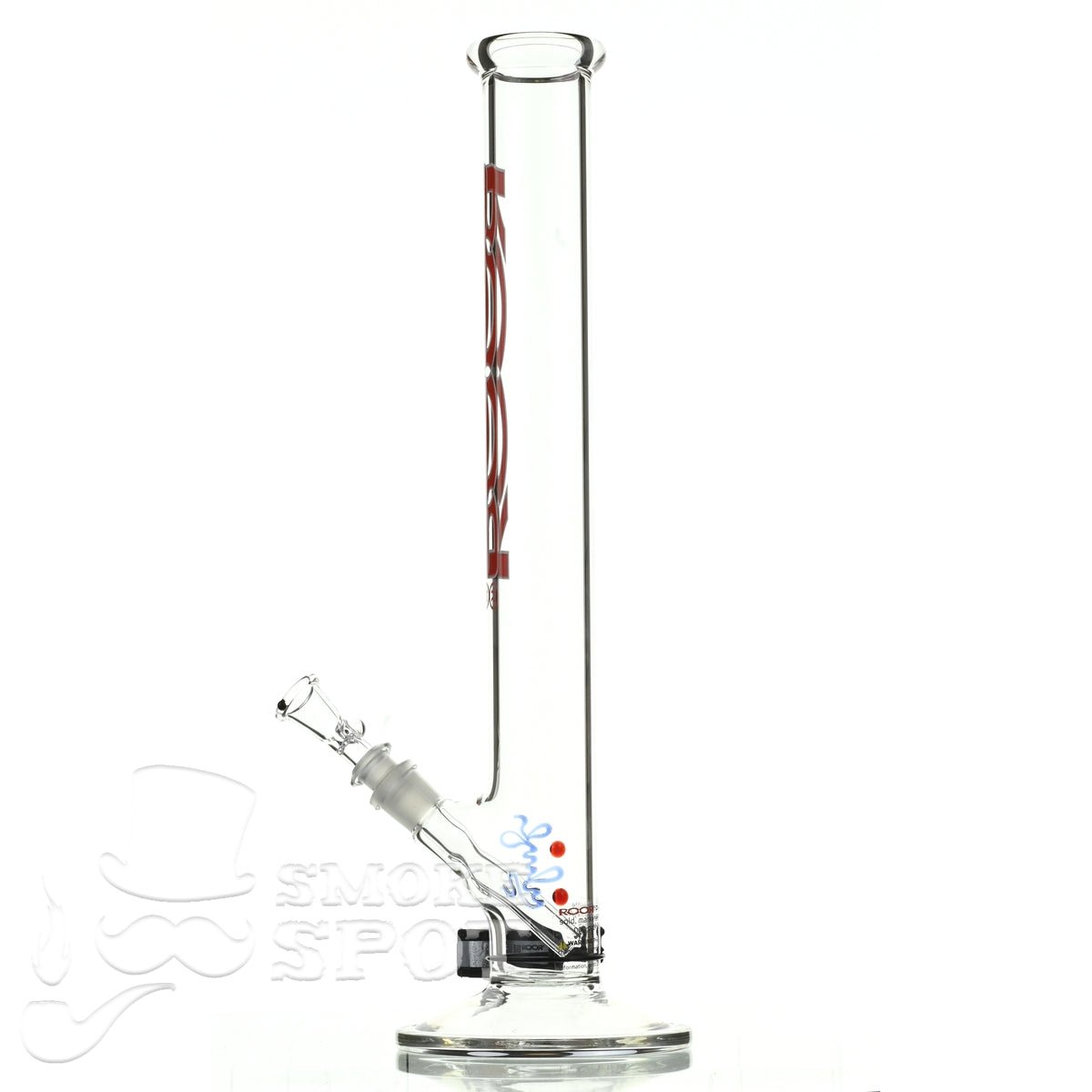 Roor Straight Tube 18 inch P-D red white - Smoke Spot Smoke Shop
