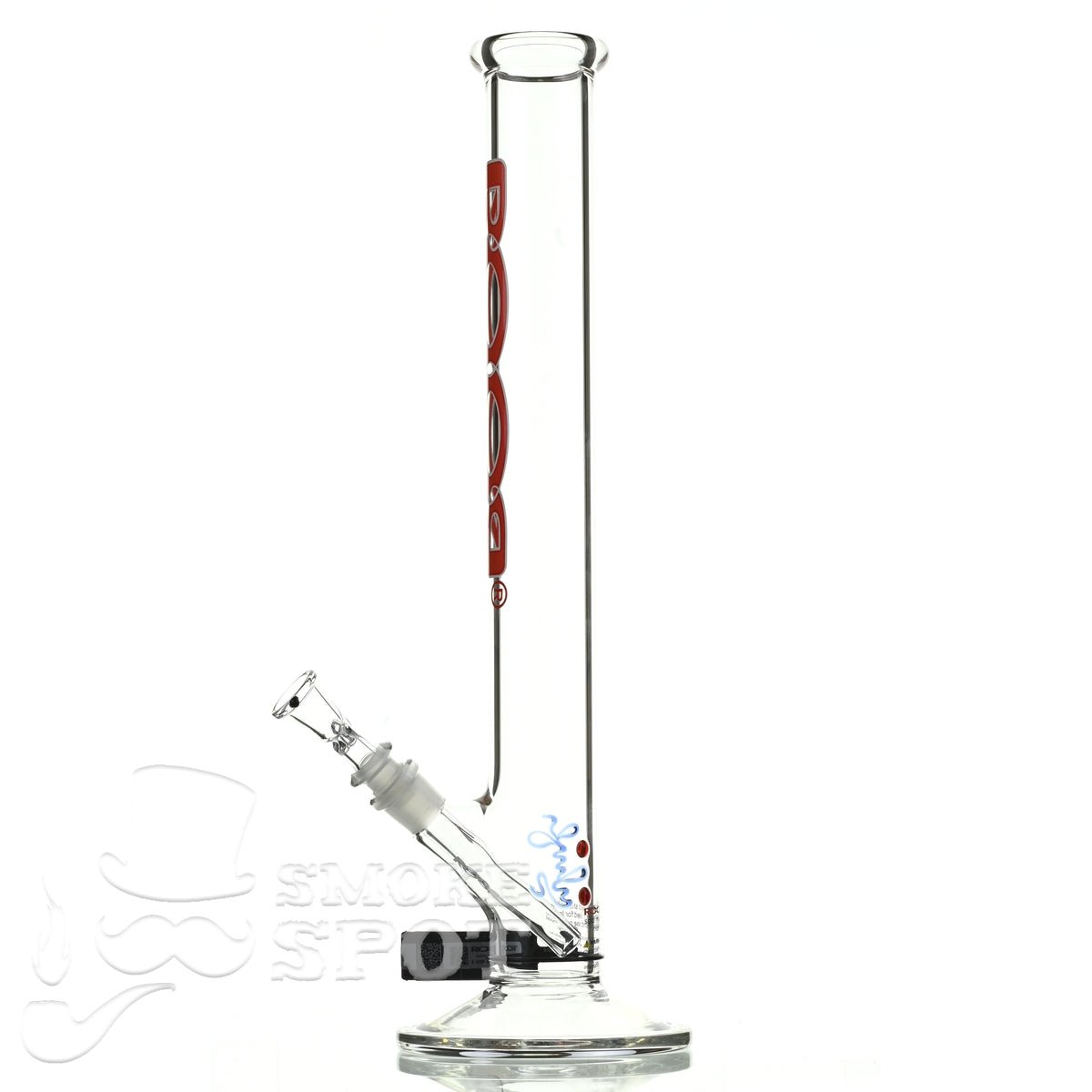 Roor Straight Tube 18 inch P-D red white - Smoke Spot Smoke Shop