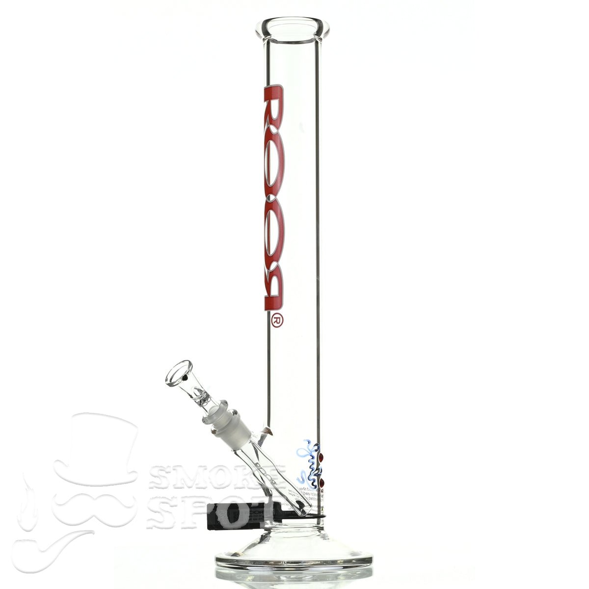 Roor Straight Tube 18 inch P-D red white - Smoke Spot Smoke Shop