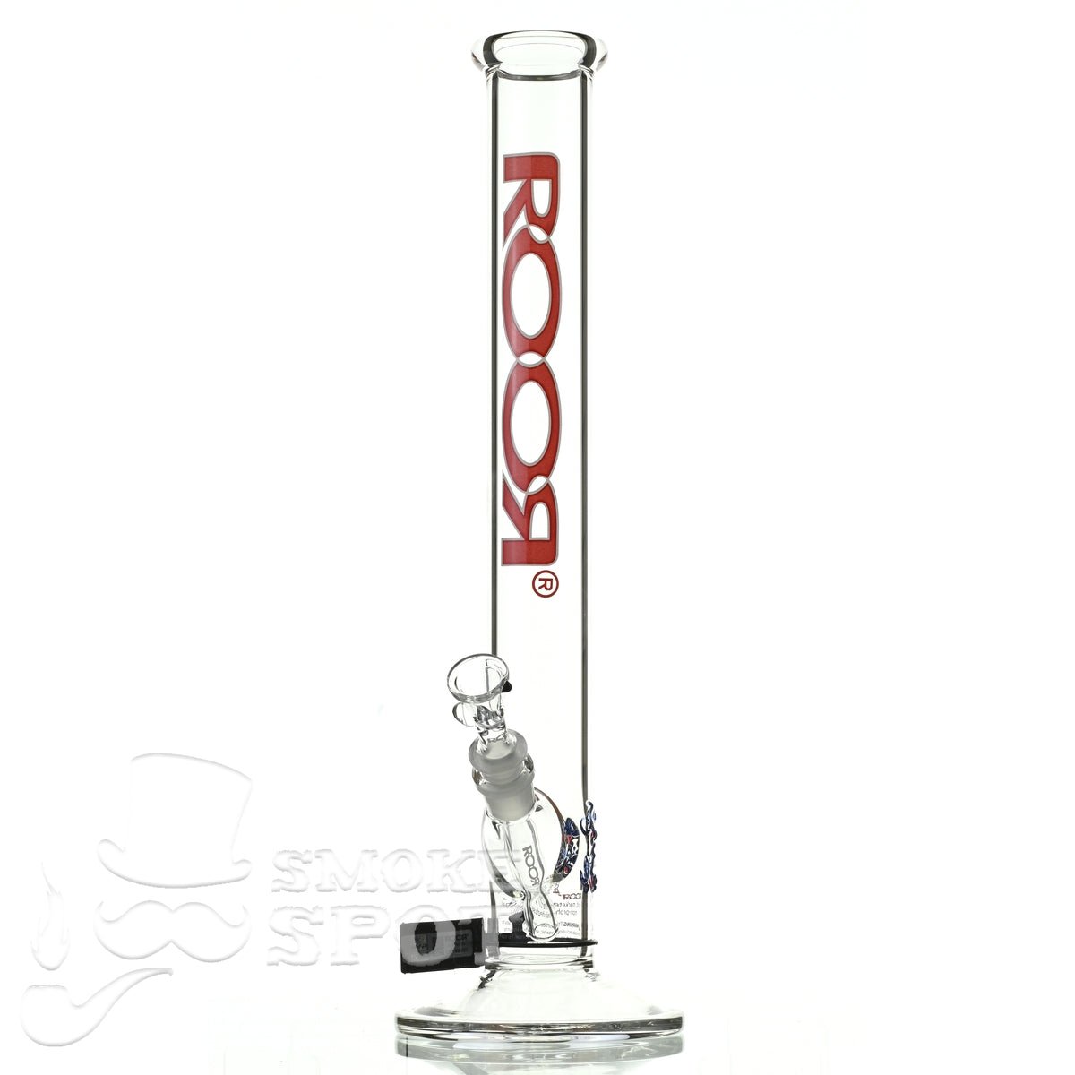 Roor Straight Tube 18 inch P-D red white - Smoke Spot Smoke Shop