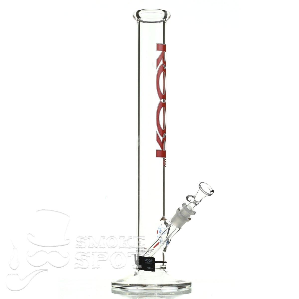 Roor Straight Tube 18 inch P-D red white - Smoke Spot Smoke Shop