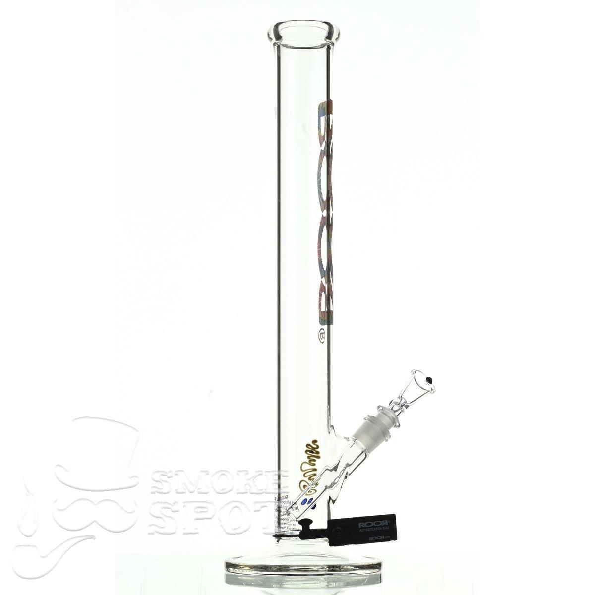 Roor Straight Tube 18 inch P-D tie dye - Smoke Spot Smoke Shop