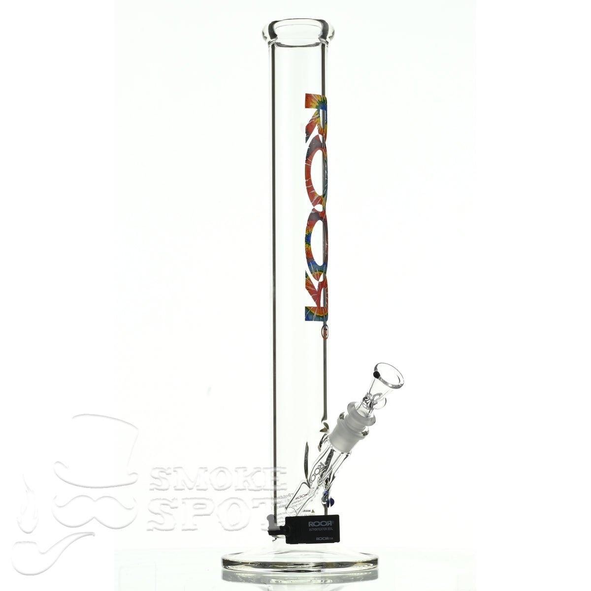 Roor Straight Tube 18 inch P-D tie dye - Smoke Spot Smoke Shop