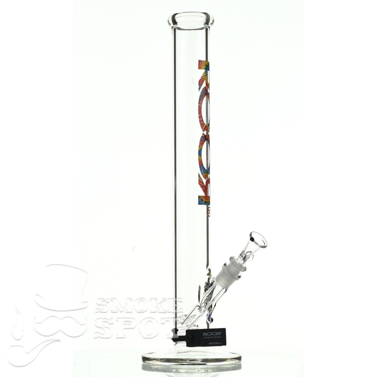 Roor Straight Tube 18 inch P-D tie dye - Smoke Spot Smoke Shop