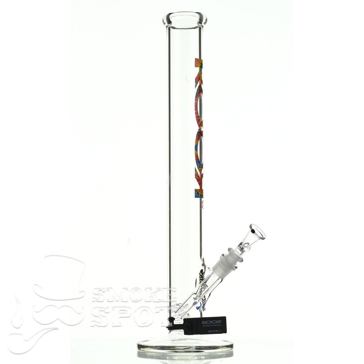 Roor Straight Tube 18 inch P-D tie dye - Smoke Spot Smoke Shop