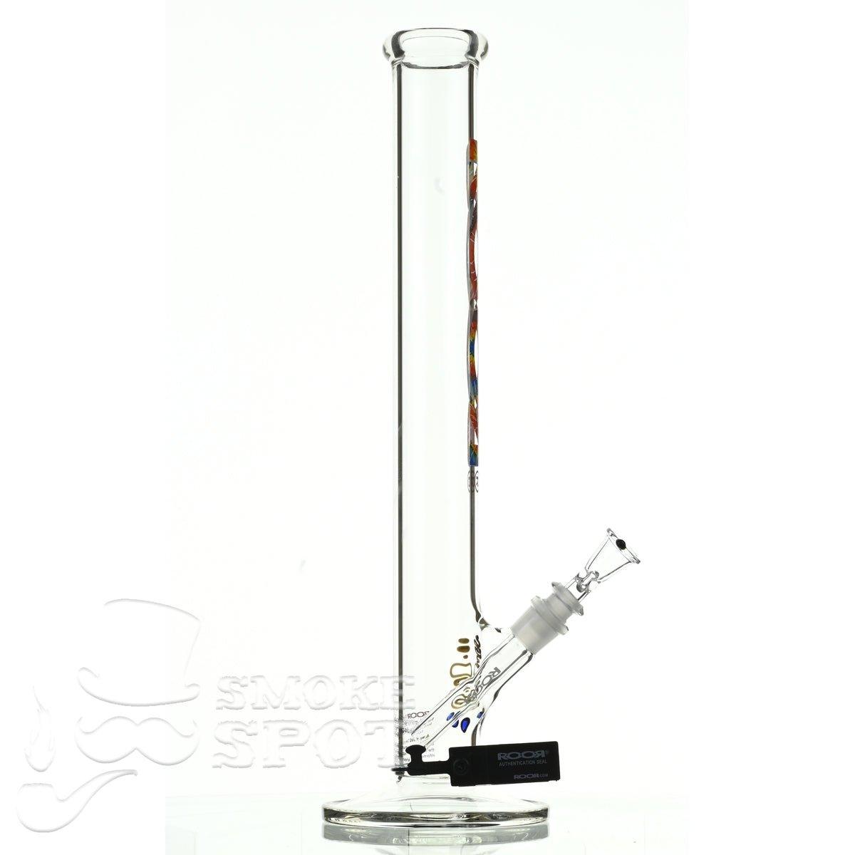 Roor Straight Tube 18 inch P-D tie dye - Smoke Spot Smoke Shop