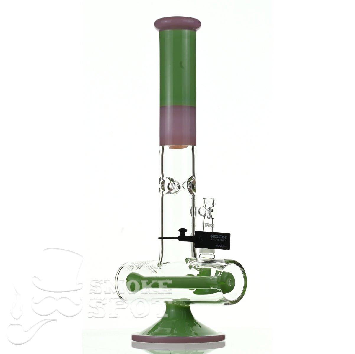 Roor Tech 18 inch inline pink mint - Smoke Spot Smoke Shop