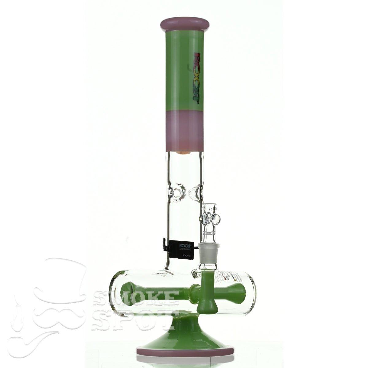 Roor Tech 18 inch inline pink mint - Smoke Spot Smoke Shop