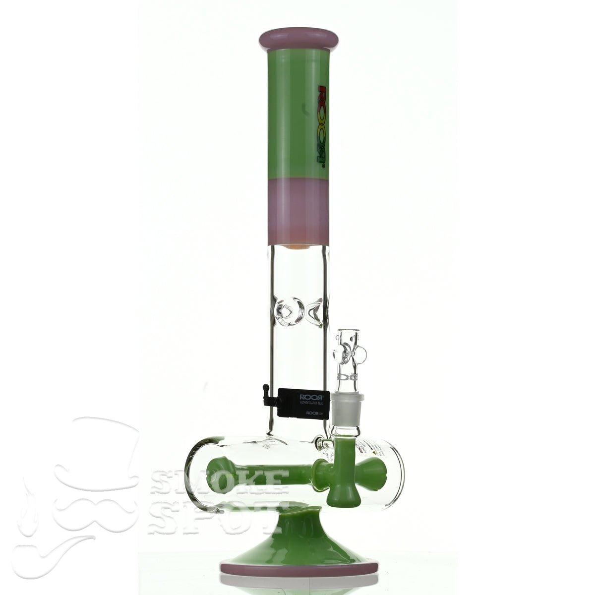 Roor Tech 18 inch inline pink mint - Smoke Spot Smoke Shop
