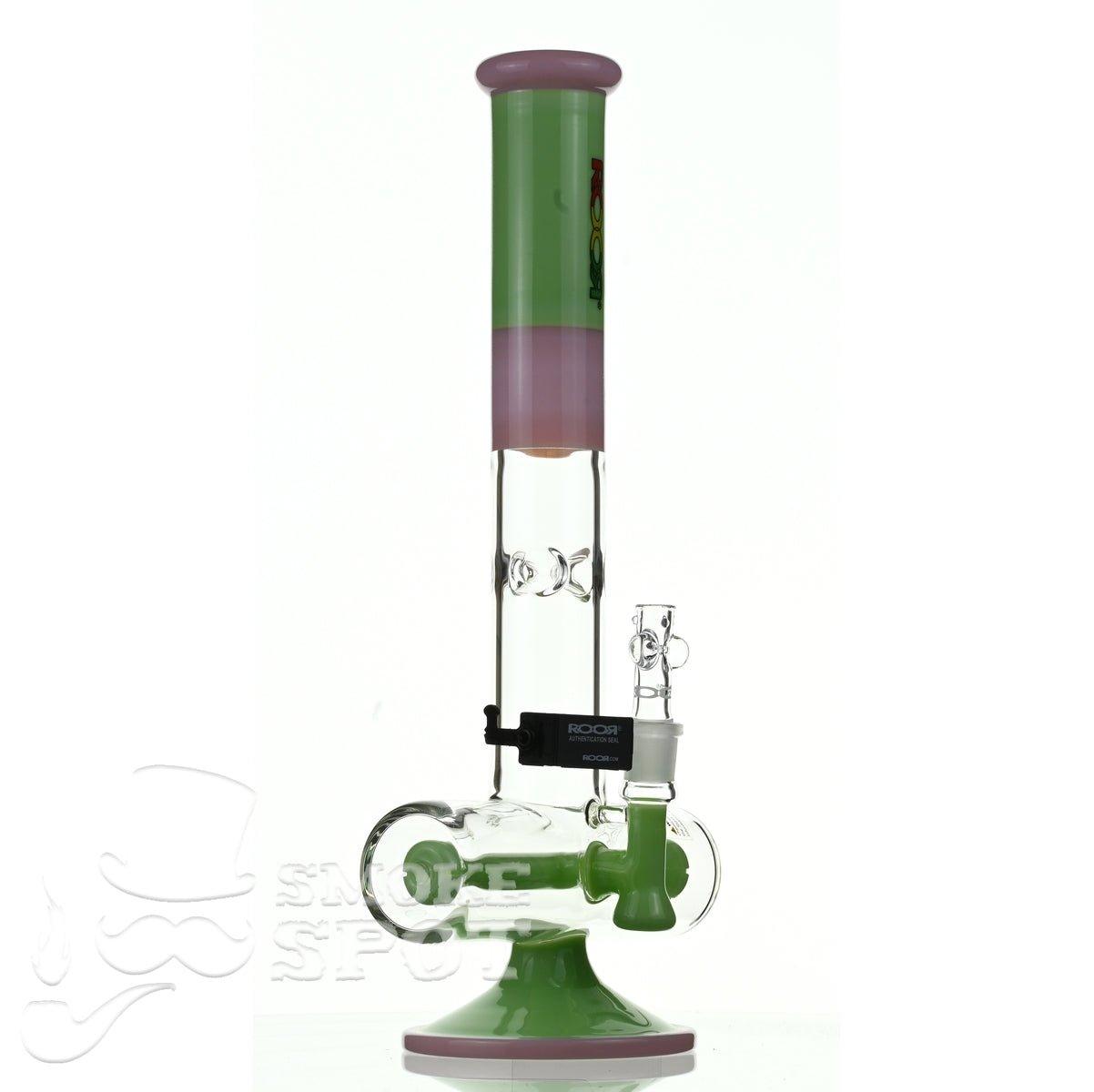 Roor Tech 18 inch inline pink mint - Smoke Spot Smoke Shop