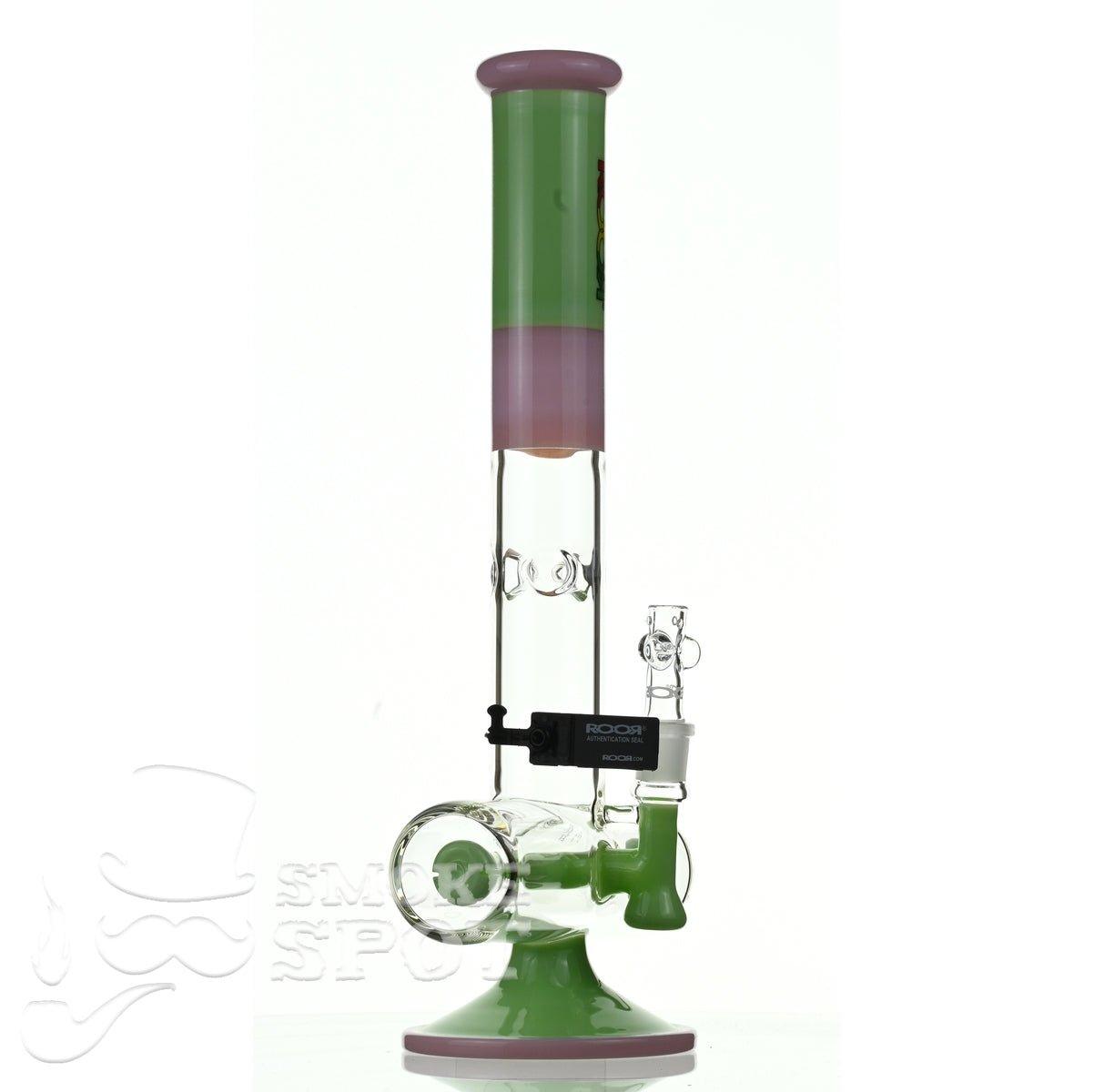 Roor Tech 18 inch inline pink mint - Smoke Spot Smoke Shop