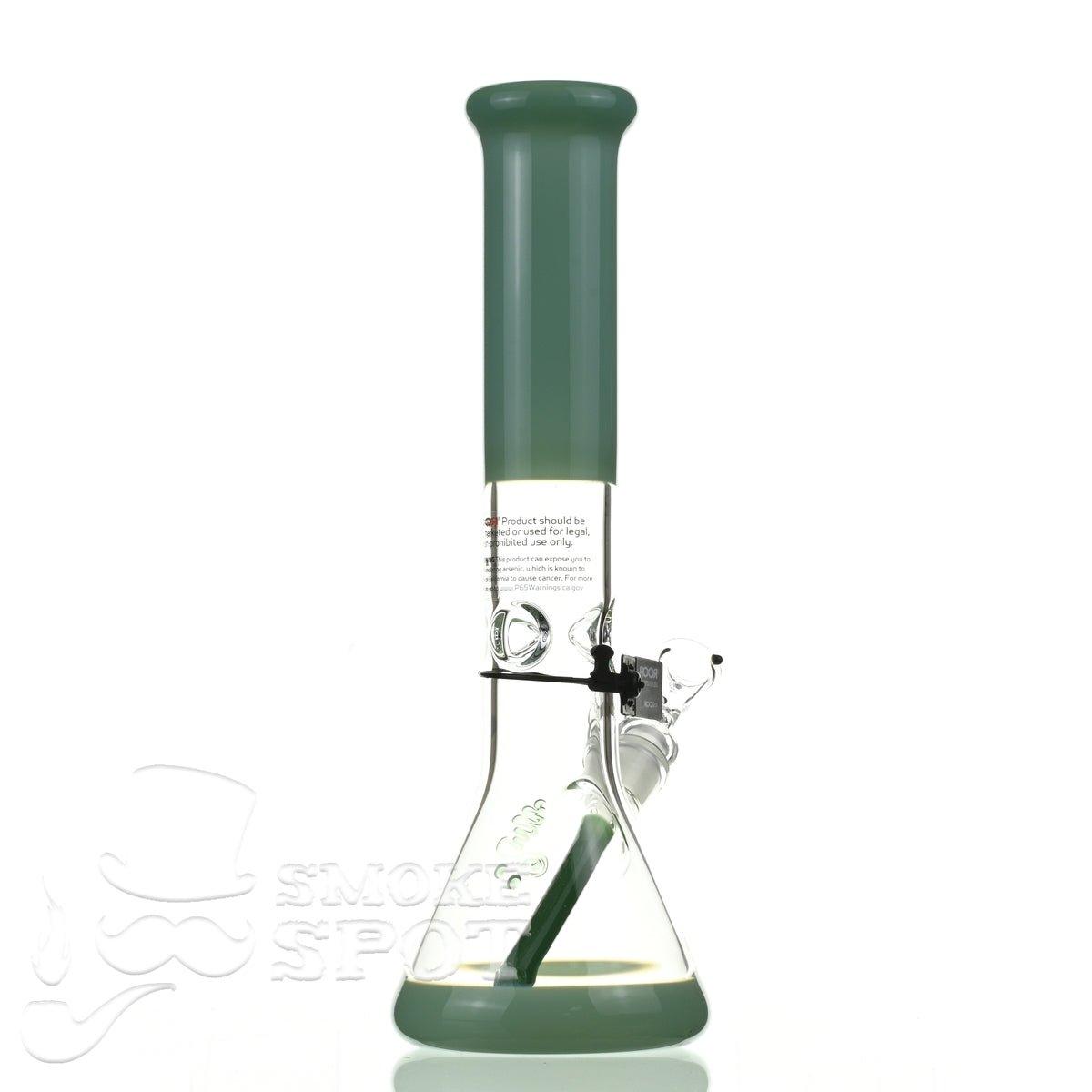 Roor Tech fixed 14 inch 50x5 beaker milky green - Smoke Spot Smoke Shop