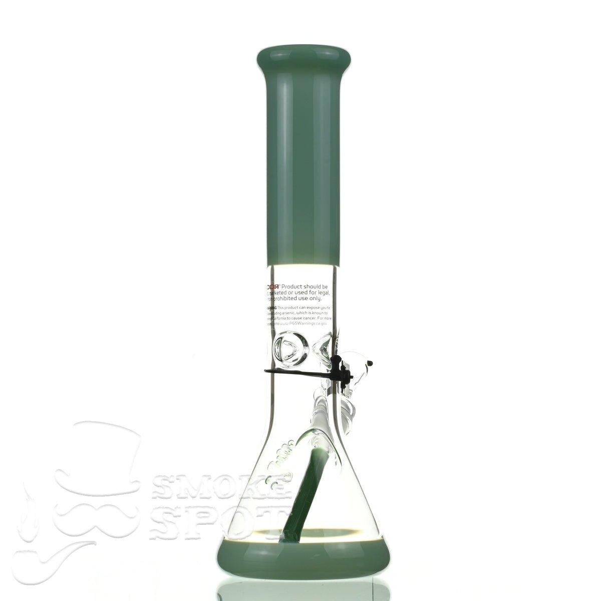 Roor Tech fixed 14 inch 50x5 beaker milky green - Smoke Spot Smoke Shop