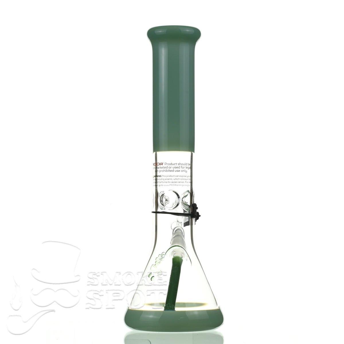 Roor Tech fixed 14 inch 50x5 beaker milky green - Smoke Spot Smoke Shop