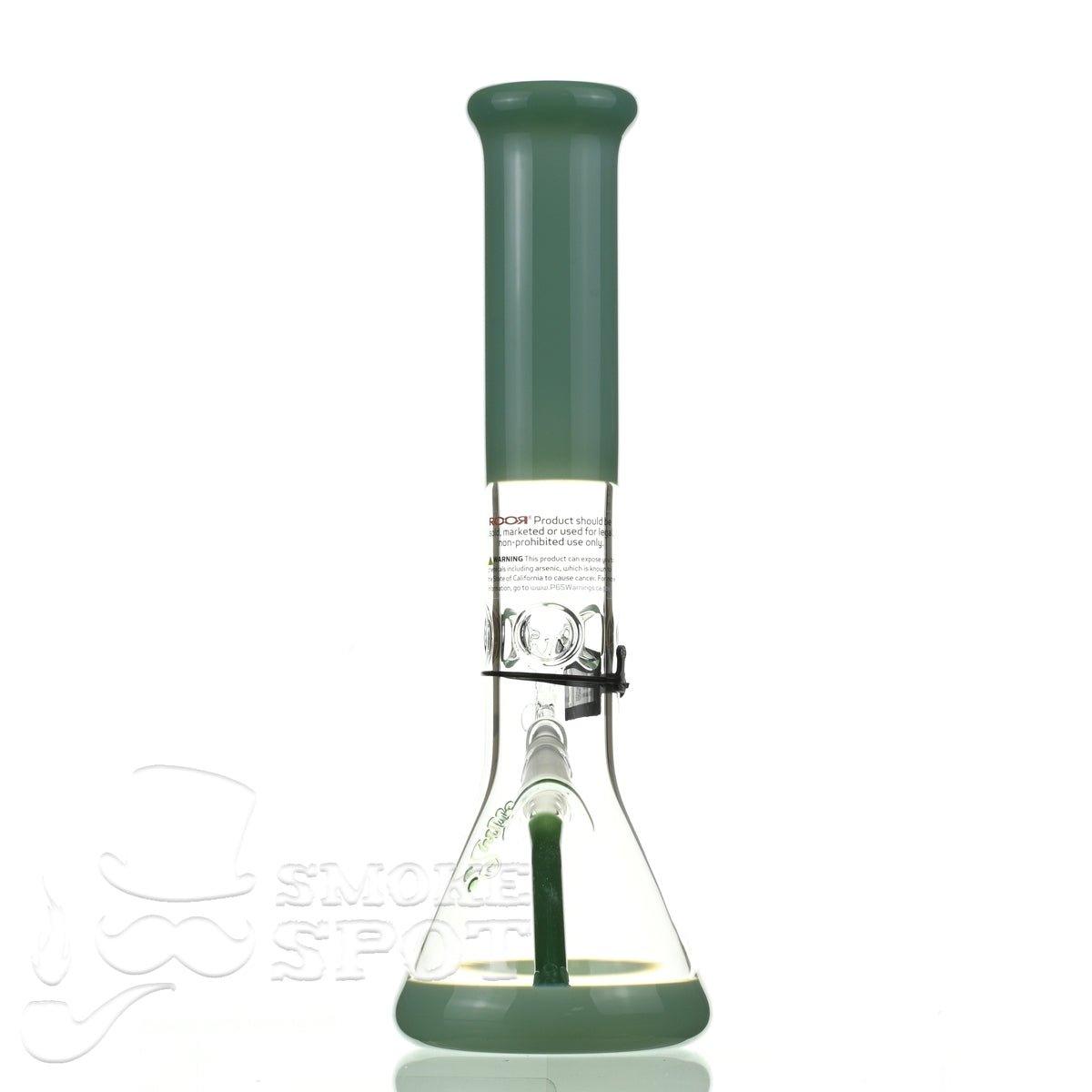 Roor Tech fixed 14 inch 50x5 beaker milky green - Smoke Spot Smoke Shop