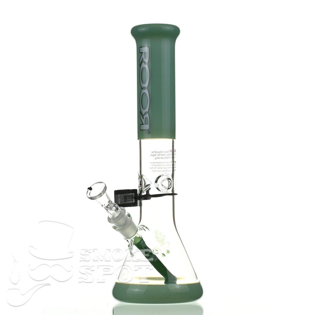 Roor Tech fixed 14 inch 50x5 beaker milky green - Smoke Spot Smoke Shop