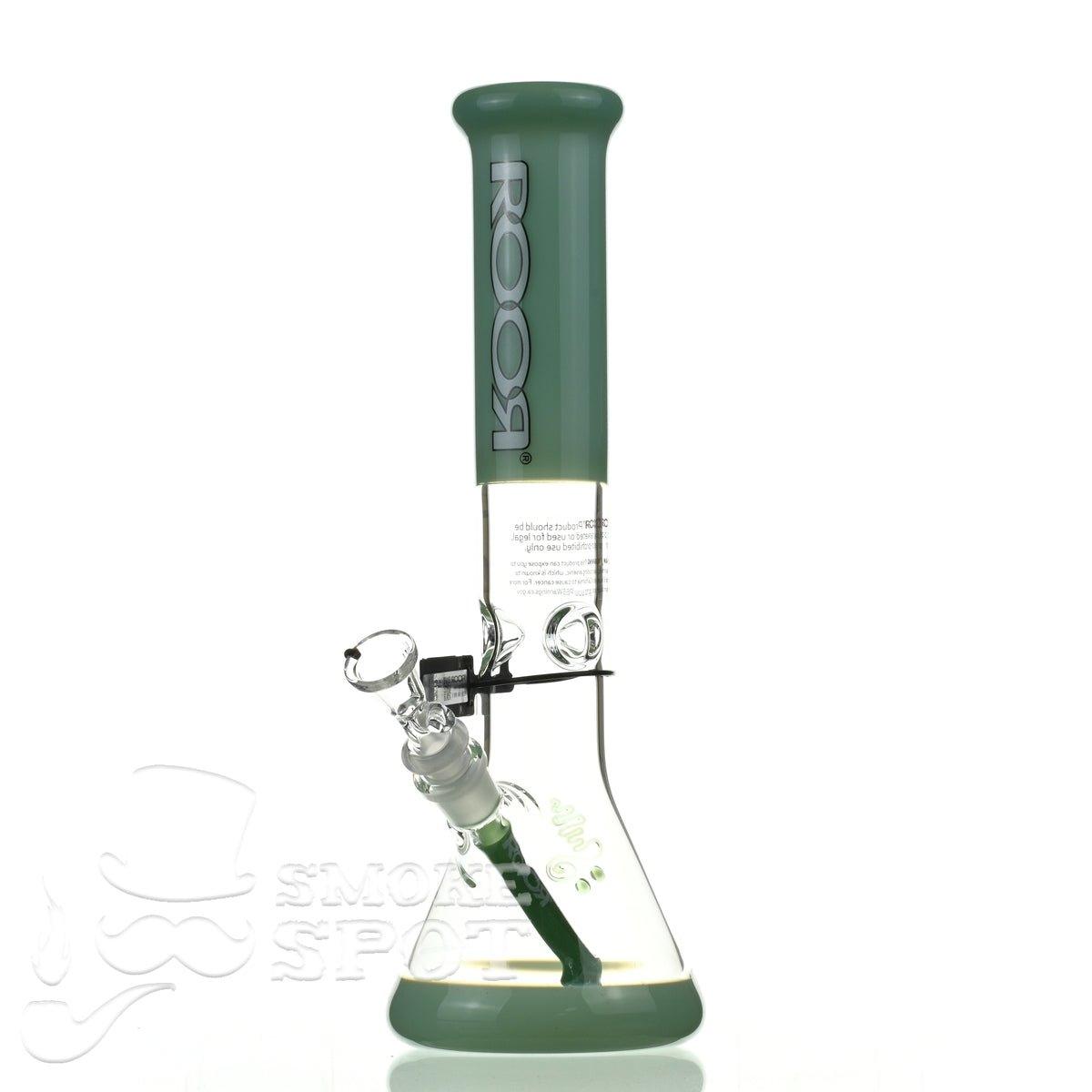 Roor Tech fixed 14 inch 50x5 beaker milky green - Smoke Spot Smoke Shop