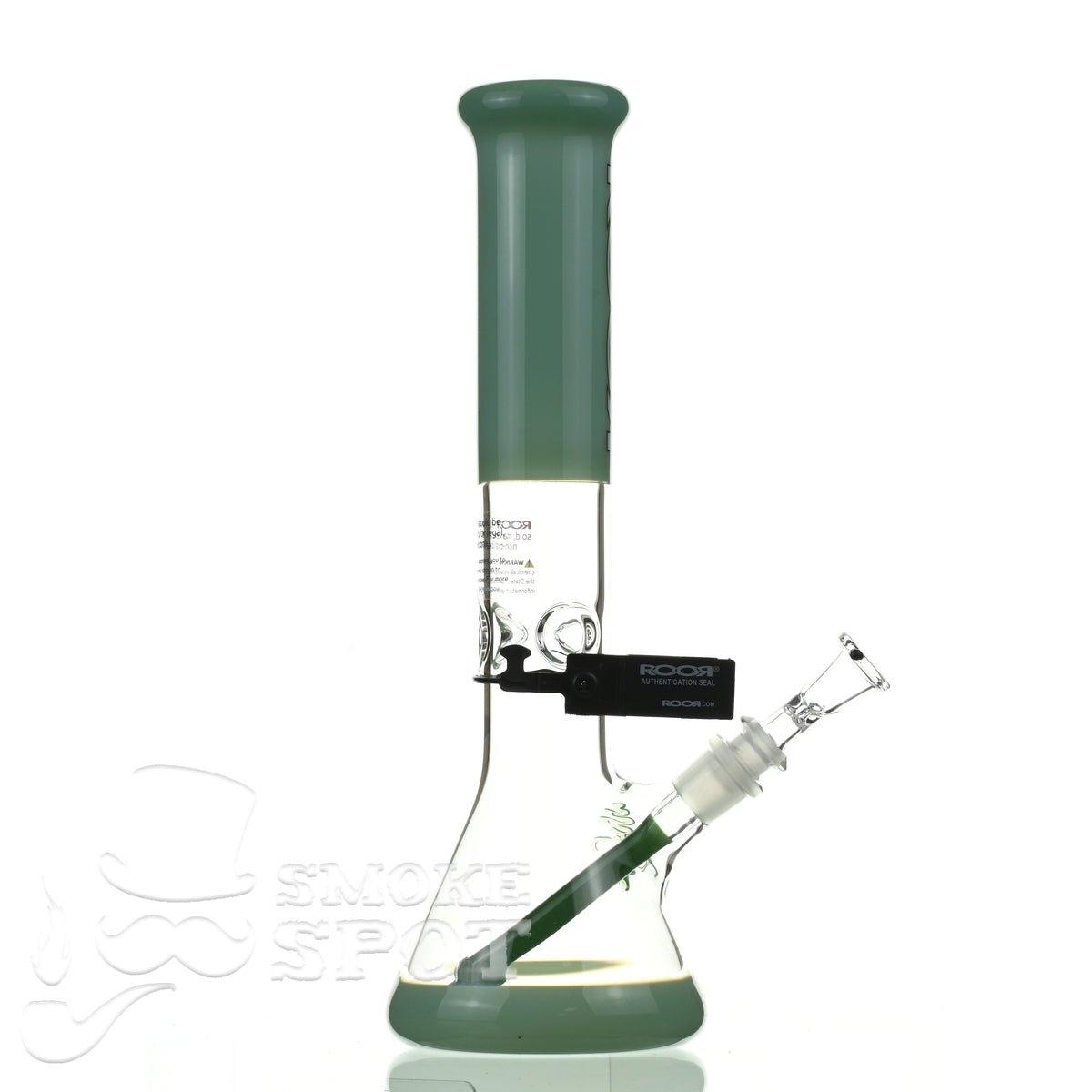Roor Tech fixed 14 inch 50x5 beaker milky green - Smoke Spot Smoke Shop