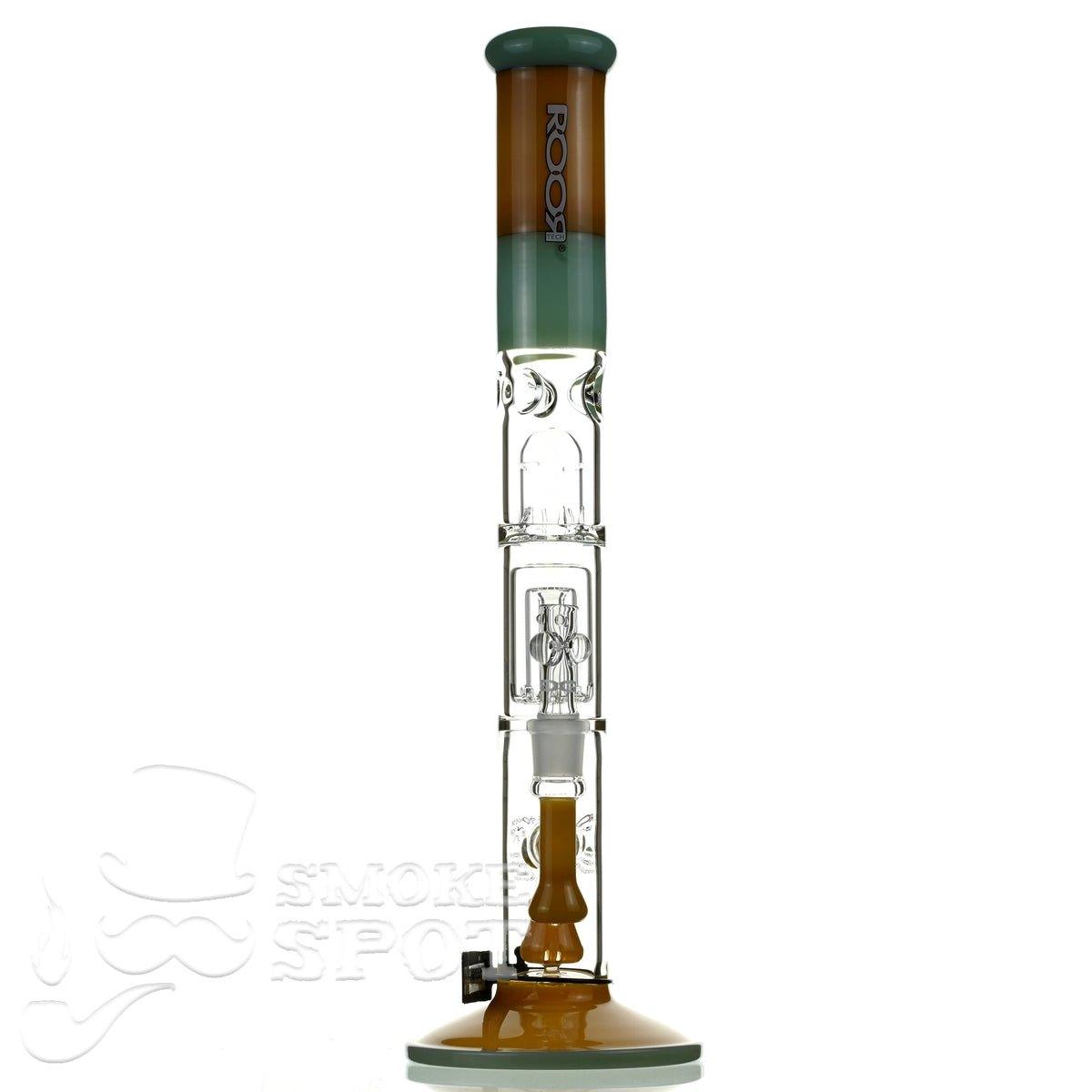 Roor Tech fixed 18 inch 50 x 5 straight with barrel perculator tan mint - Smoke Spot Smoke Shop