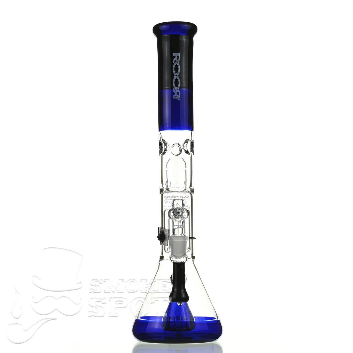 Roor Tech fixed 18 inch 50x5 beaker with barrel perculator - Smoke Spot Smoke Shop