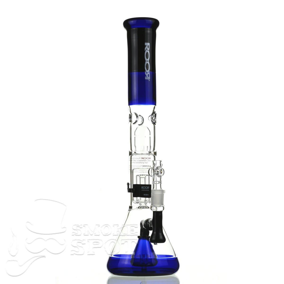 Close up of barrel percolator on Roor Tech 18 inch beaker bong