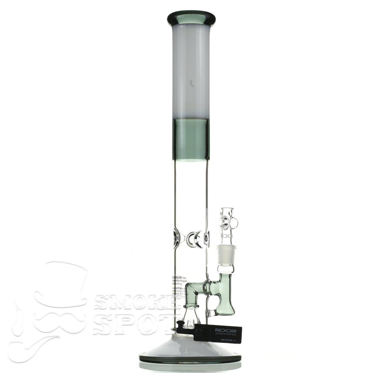 Roor Tech fixed 18 inch 50x5 straight white & smoke - Smoke Spot Smoke Shop