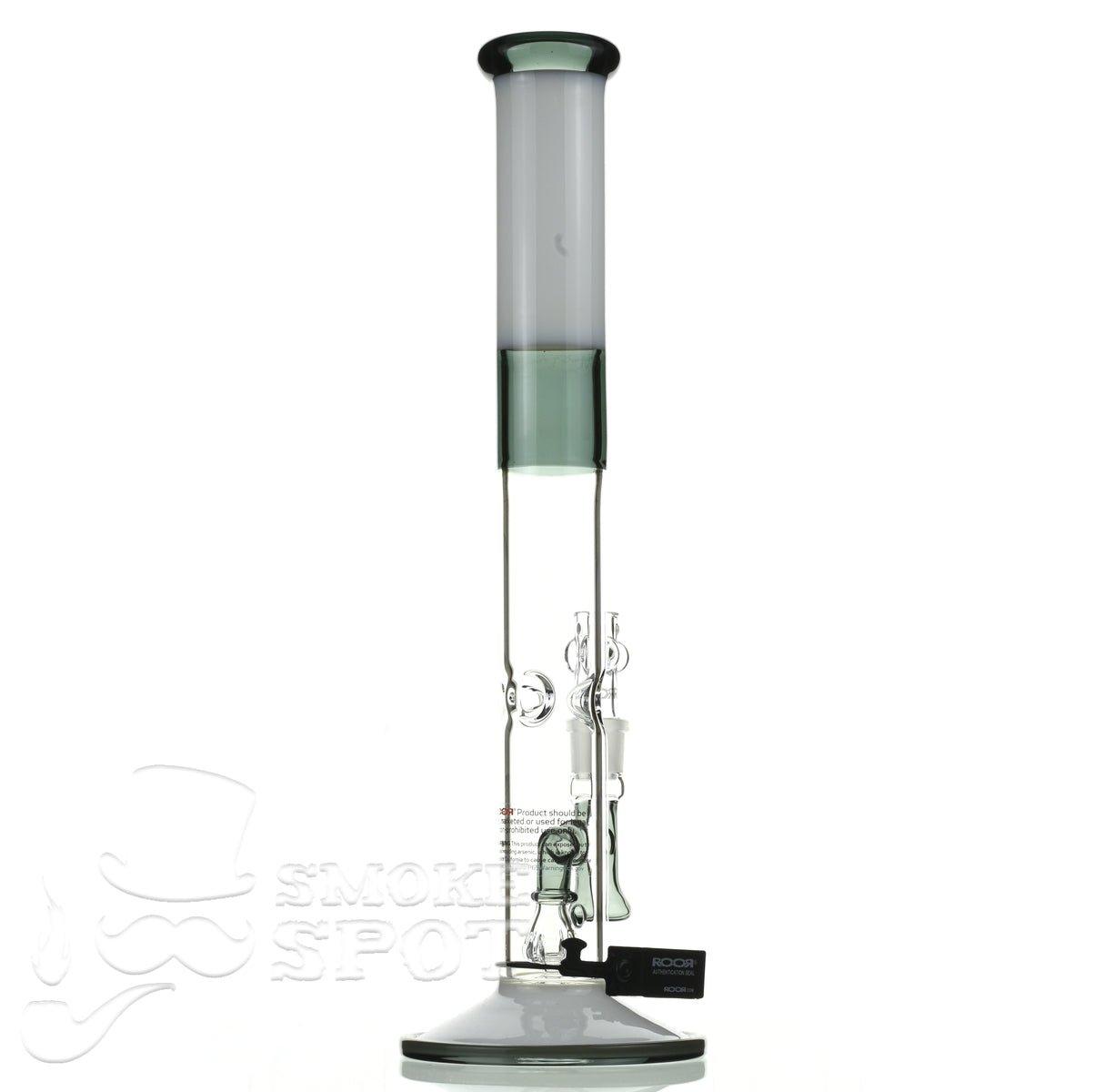 Roor Tech fixed 18 inch 50x5 straight white & smoke - Smoke Spot Smoke Shop