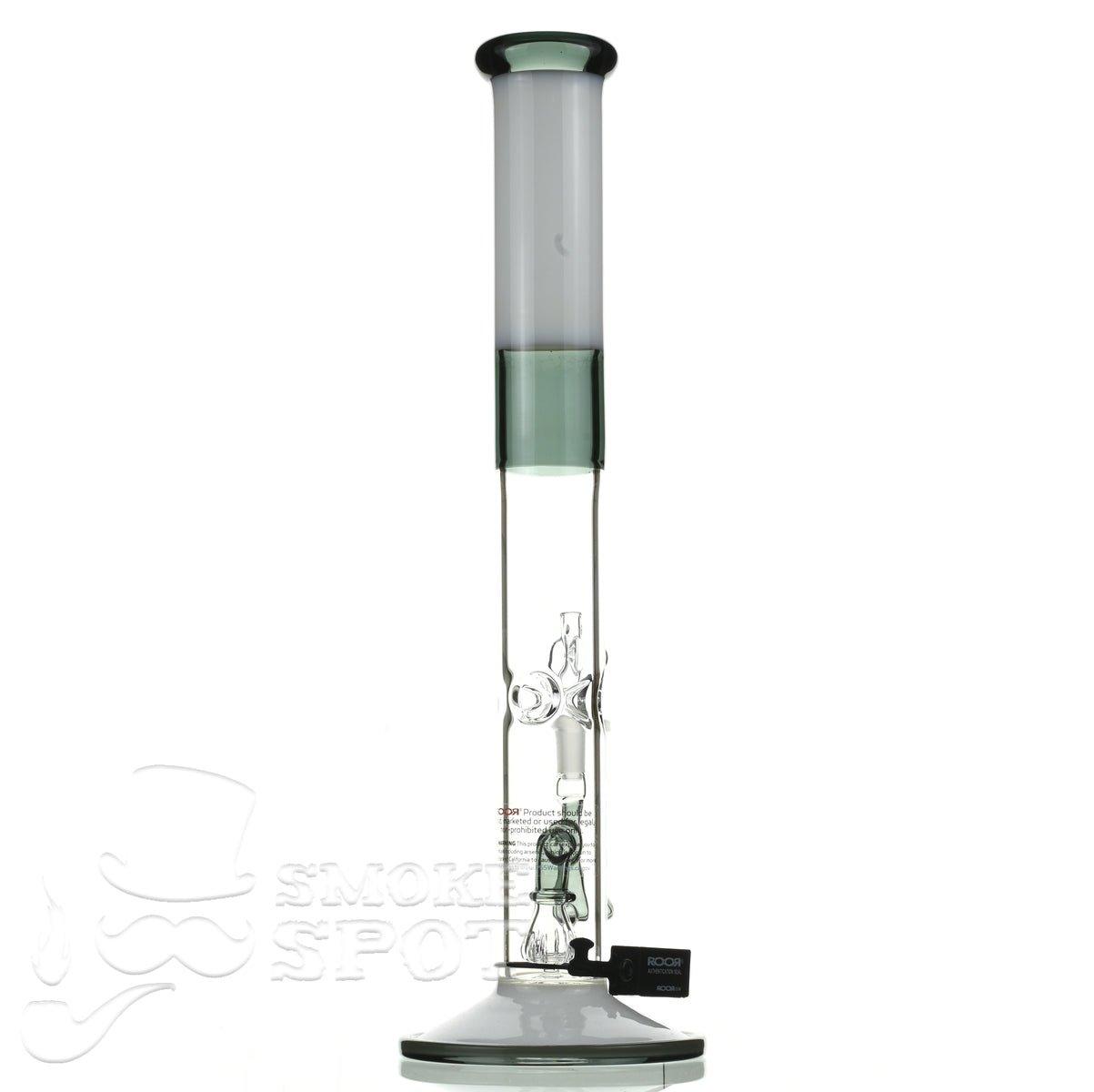 Roor Tech fixed 18 inch 50x5 straight white & smoke - Smoke Spot Smoke Shop