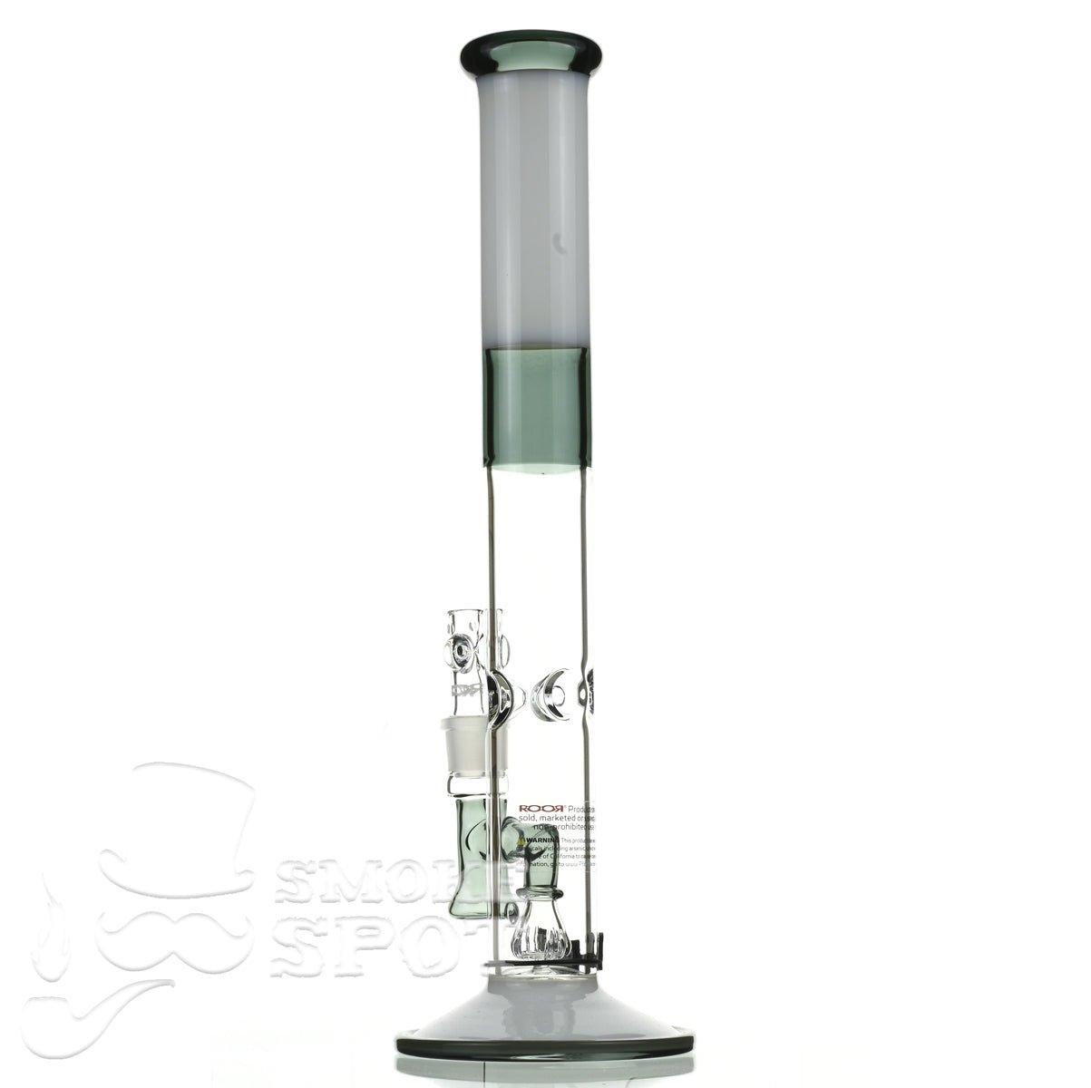 Roor Tech fixed 18 inch 50x5 straight white & smoke - Smoke Spot Smoke Shop