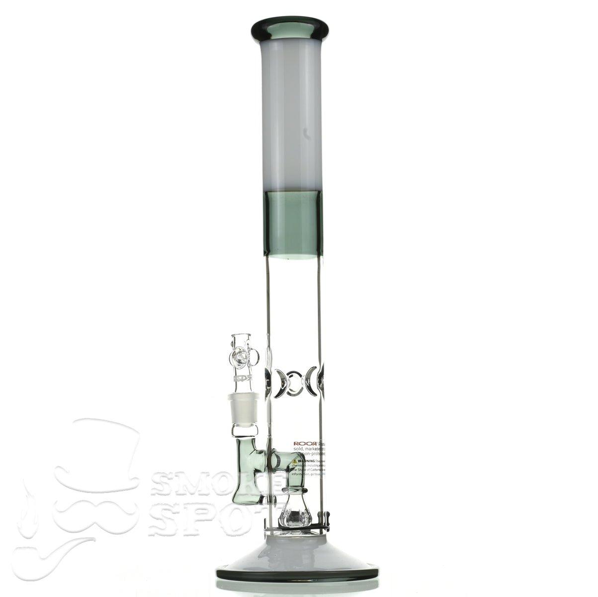 Roor Tech fixed 18 inch 50x5 straight white & smoke - Smoke Spot Smoke Shop