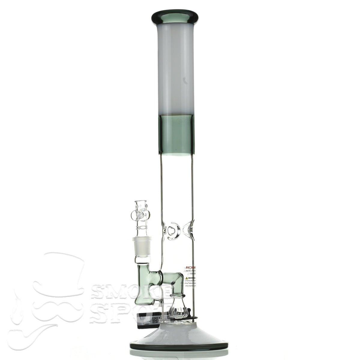 Roor Tech fixed 18 inch 50x5 straight white & smoke - Smoke Spot Smoke Shop