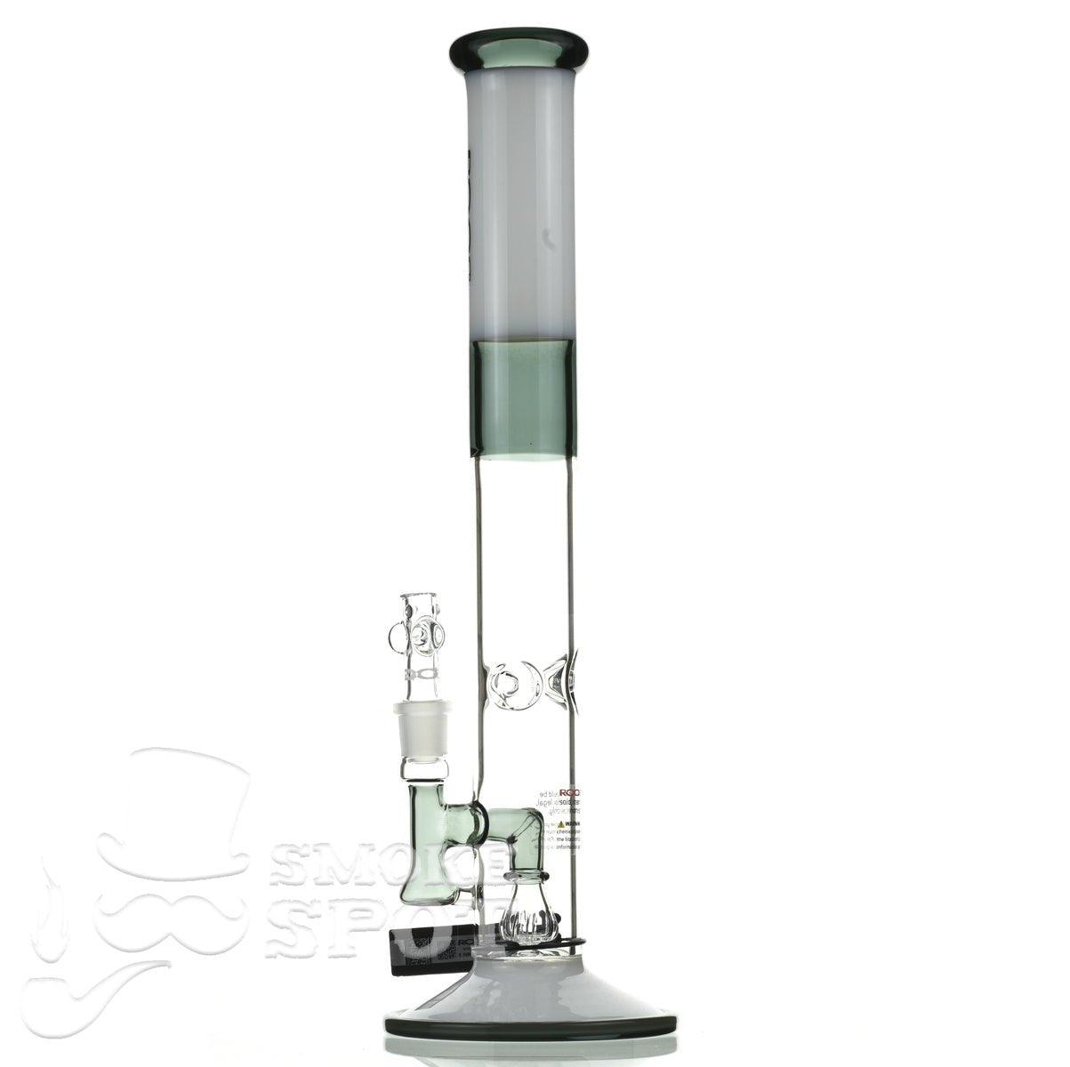 Roor Tech fixed 18 inch 50x5 straight white & smoke - Smoke Spot Smoke Shop