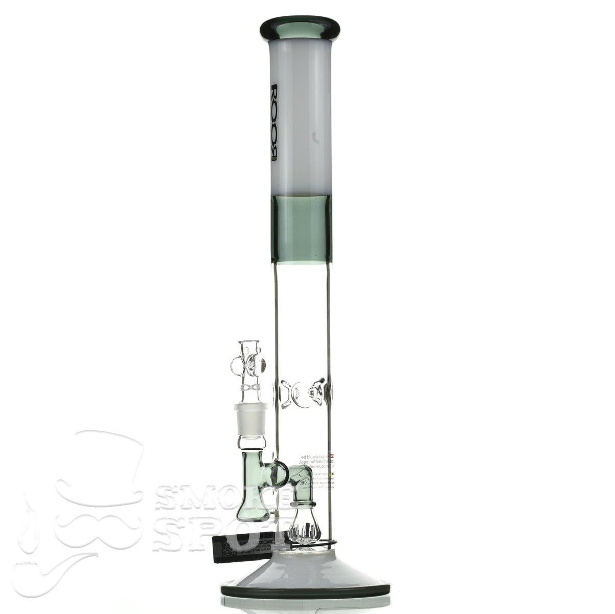 Roor Tech fixed 18 inch 50x5 straight white & smoke - Smoke Spot Smoke Shop