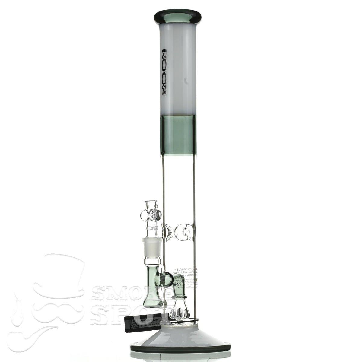 Roor Tech fixed 18 inch 50x5 straight white & smoke - Smoke Spot Smoke Shop