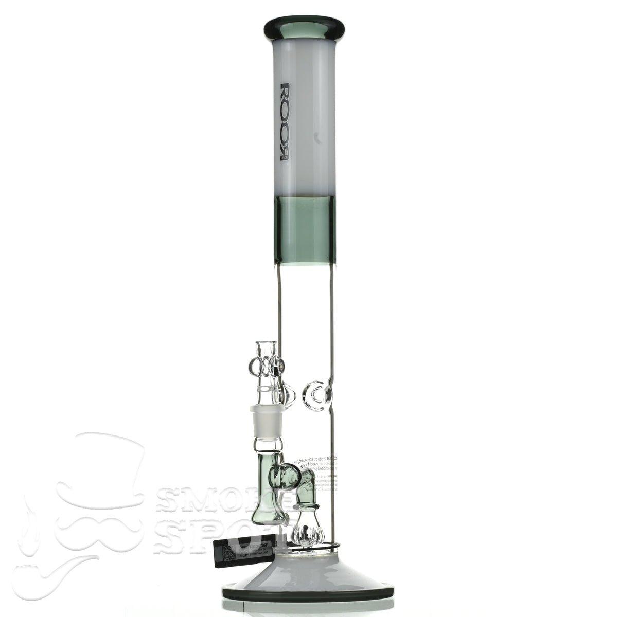 Roor Tech fixed 18 inch 50x5 straight white & smoke - Smoke Spot Smoke Shop
