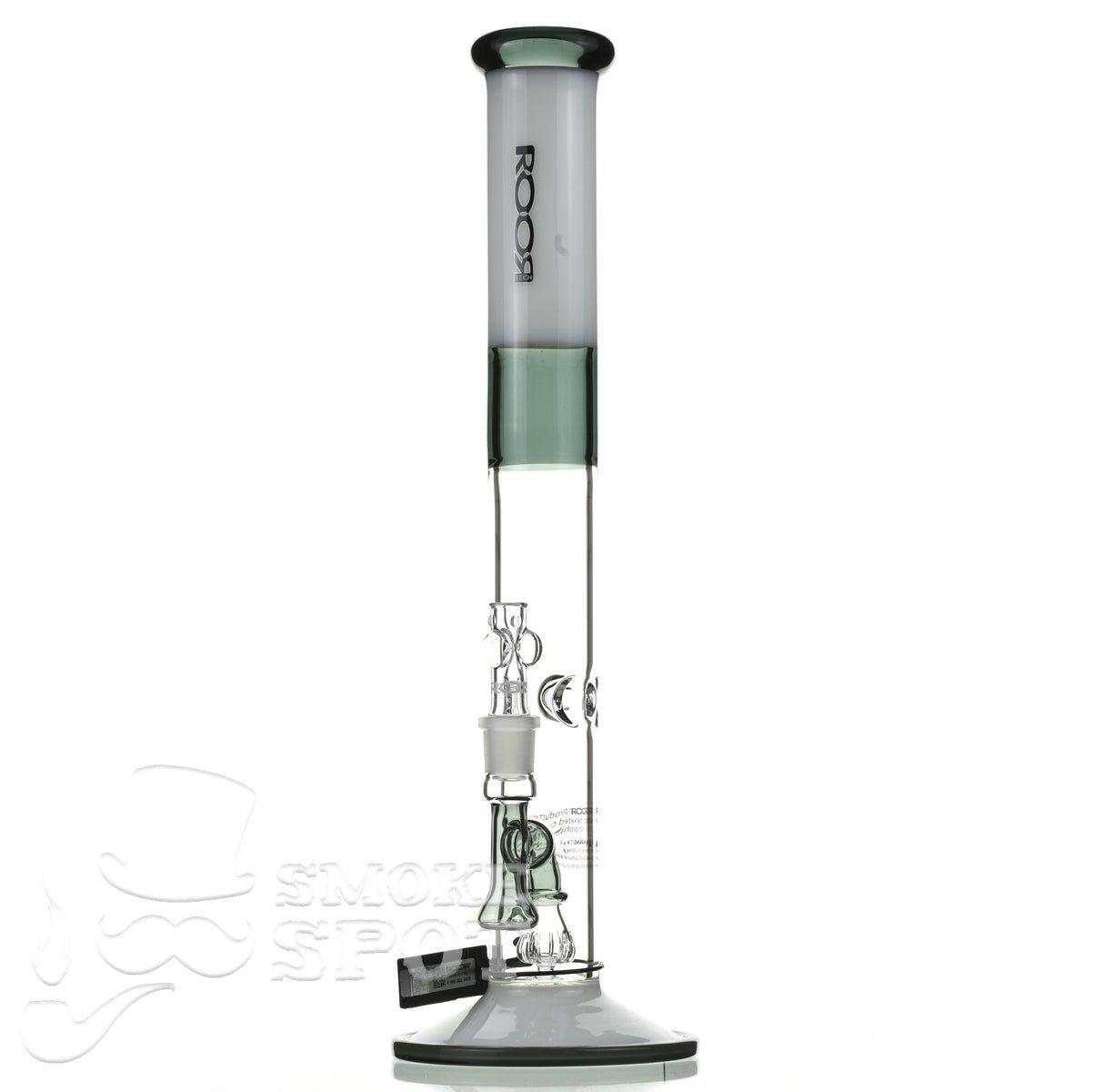 Roor Tech fixed 18 inch 50x5 straight white & smoke - Smoke Spot Smoke Shop