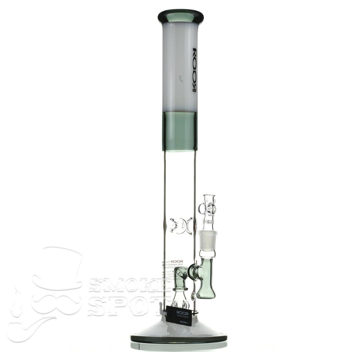 Roor Tech fixed 18 inch 50x5 straight white & smoke - Smoke Spot Smoke Shop