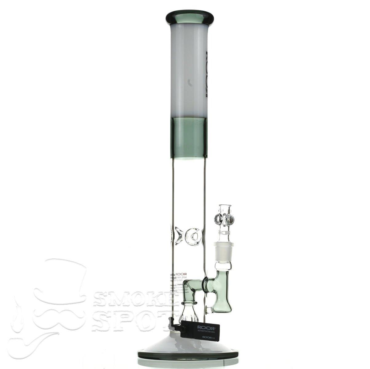 Roor Tech fixed 18 inch 50x5 straight white & smoke - Smoke Spot Smoke Shop