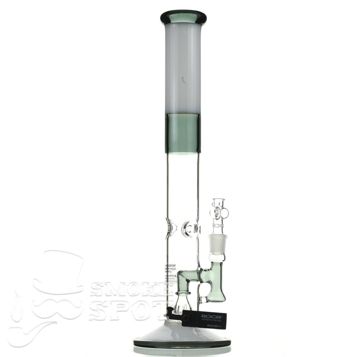 Roor Tech fixed 18 inch 50x5 straight white & smoke - Smoke Spot Smoke Shop