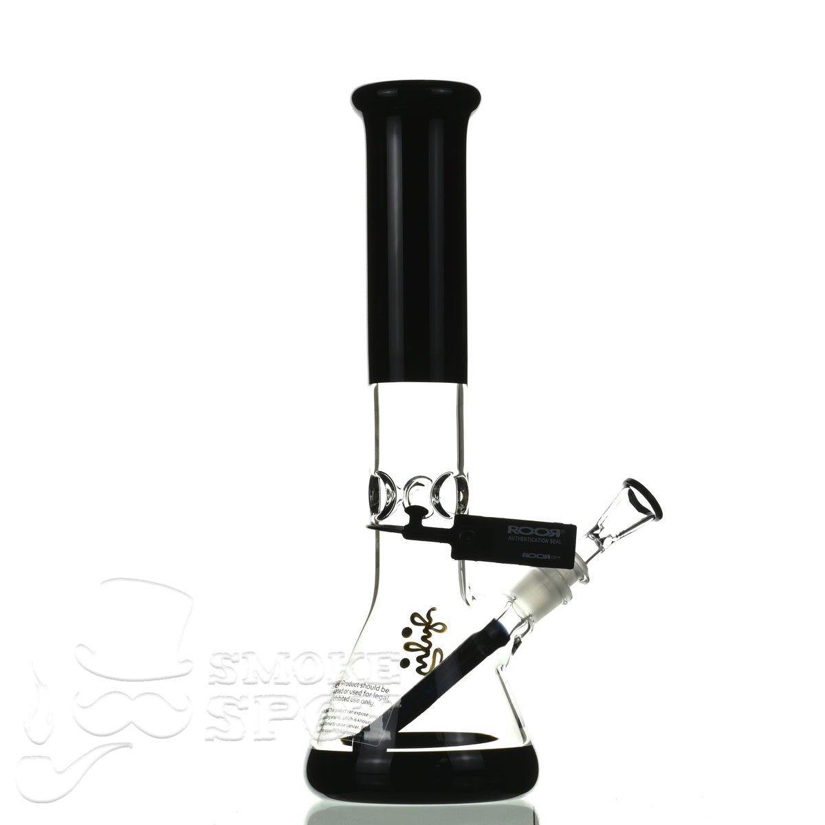 ROOR tech glass beaker 14 inch 50x5 black - Smoke Spot Smoke Shop