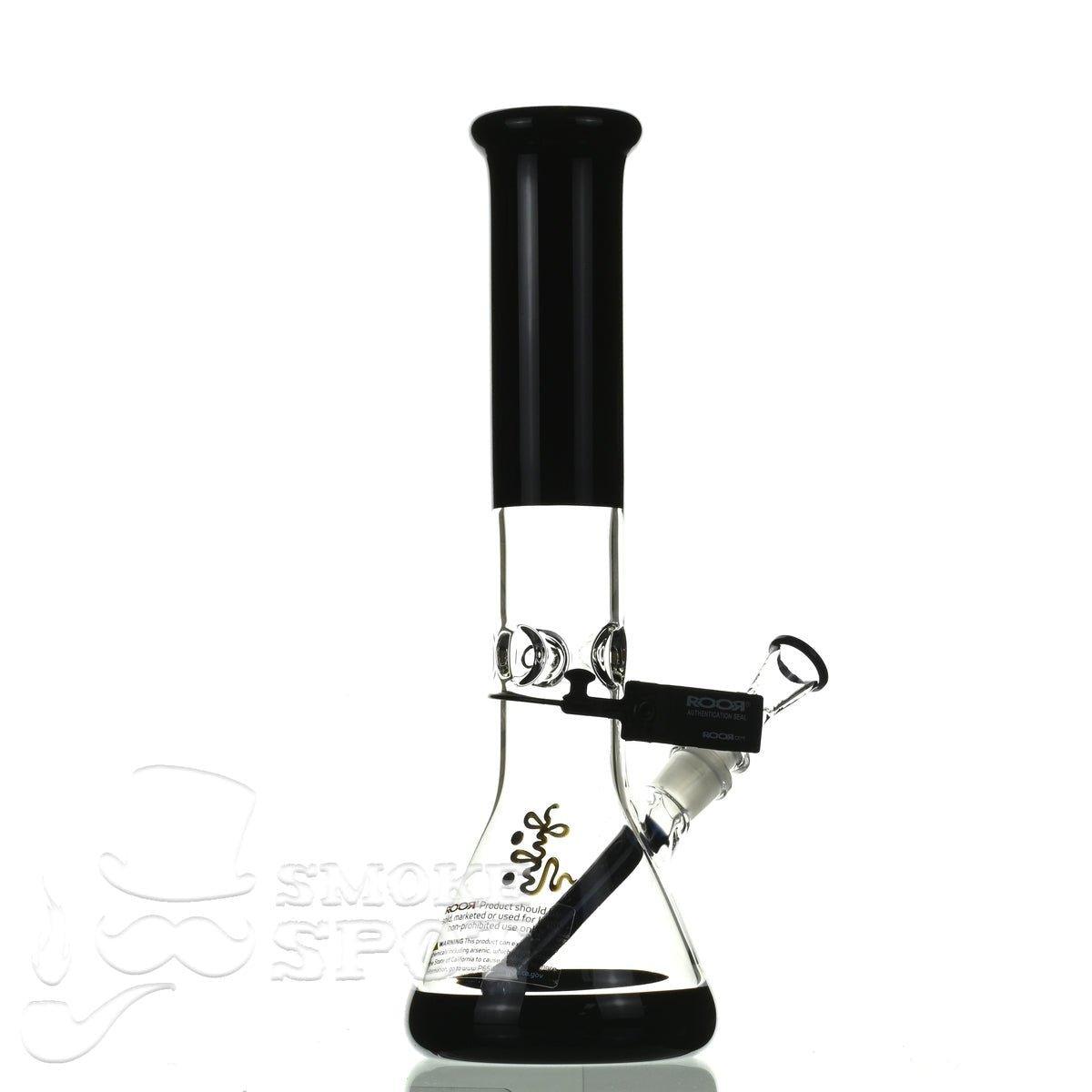 ROOR tech glass beaker 14 inch 50x5 black - Smoke Spot Smoke Shop
