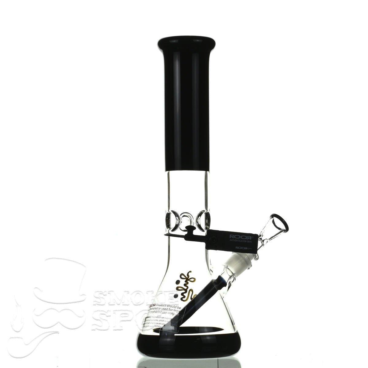 ROOR tech glass beaker 14 inch 50x5 black - Smoke Spot Smoke Shop