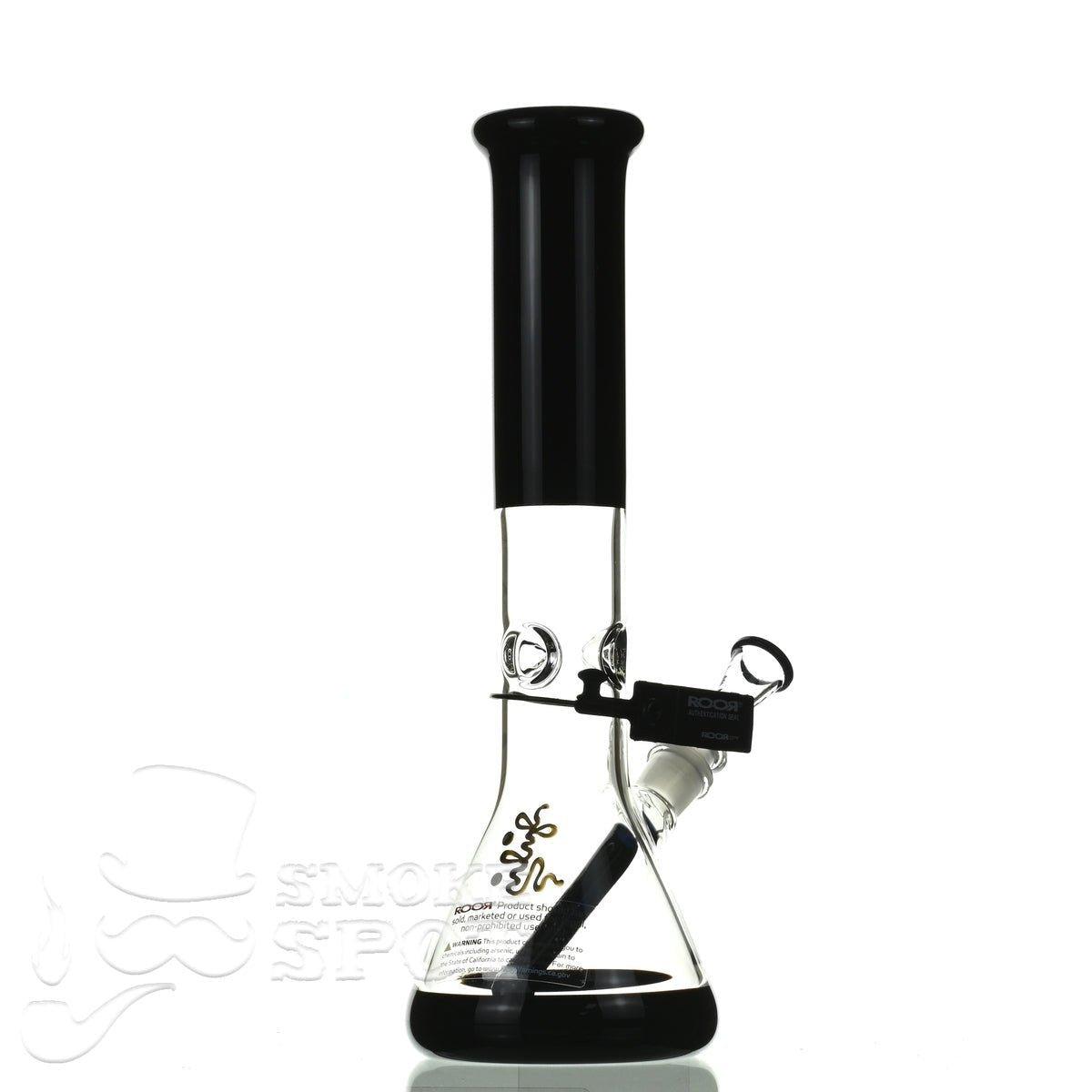 ROOR tech glass beaker 14 inch 50x5 black - Smoke Spot Smoke Shop