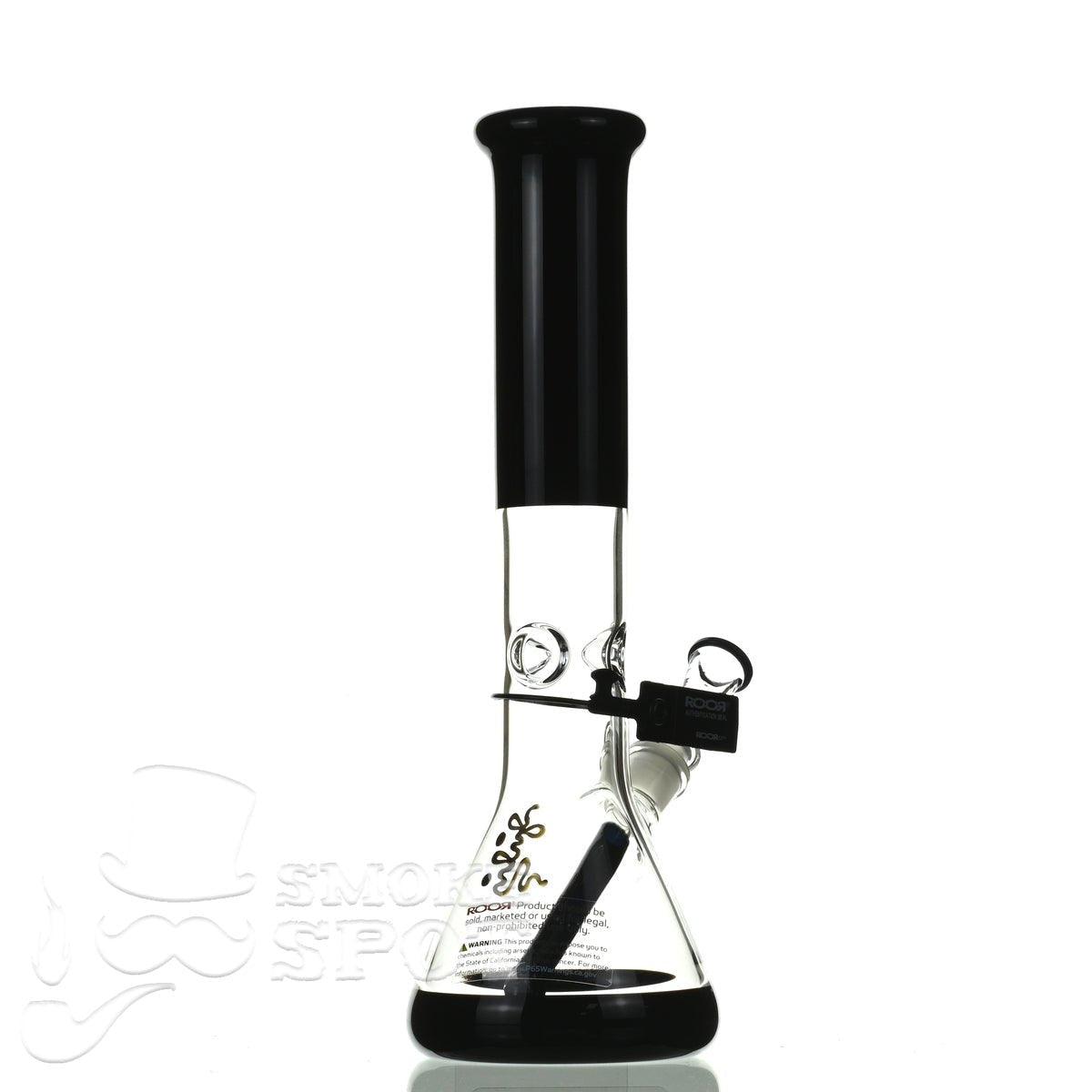 ROOR tech glass beaker 14 inch 50x5 black - Smoke Spot Smoke Shop