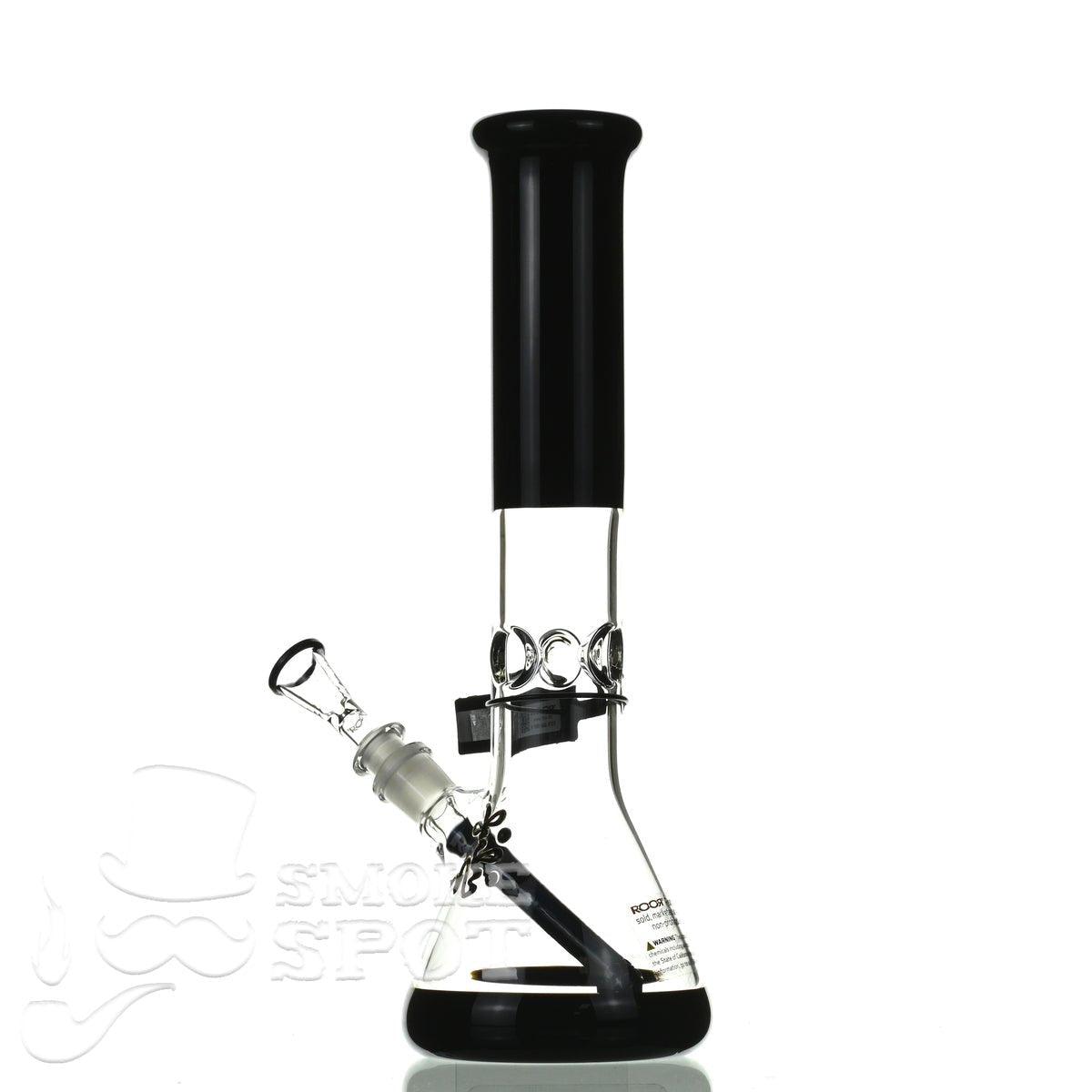 ROOR tech glass beaker 14 inch 50x5 black - Smoke Spot Smoke Shop